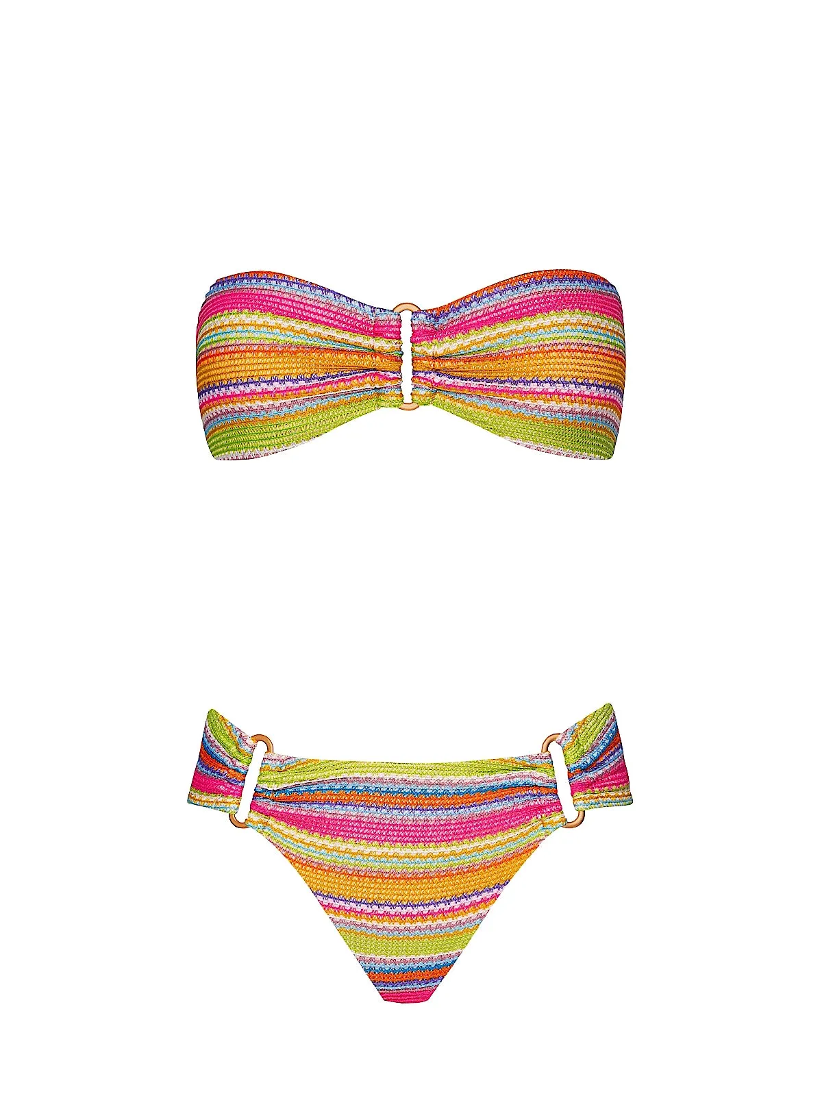 Detail Bandeau-Detail Fanned Bikini sold by SWORLD Inc