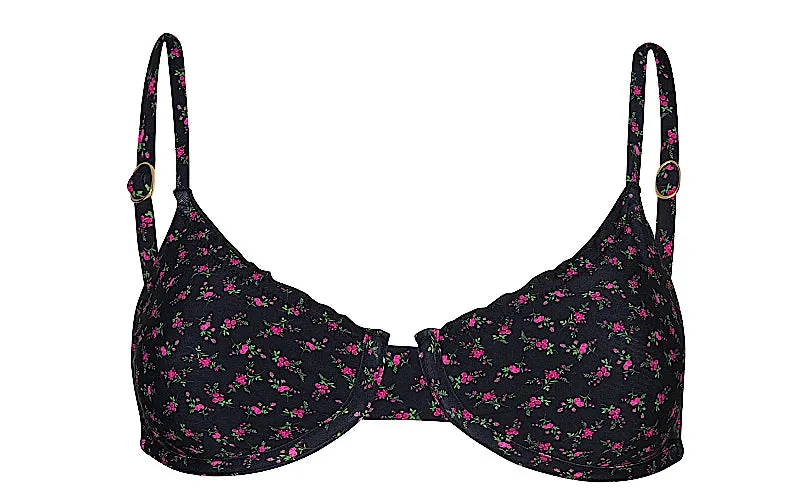 Embroidered Lettuce Edge Underwire-Embroidered Lettuce Edge Tie Side Bikini sold by SWORLD Inc product image thumbnail 3