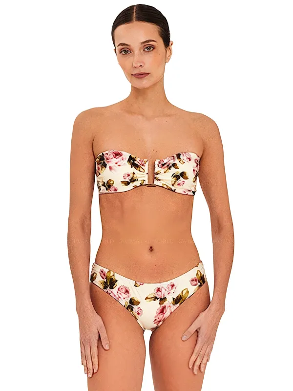 Rose-75A Bandeau-Rose 18 Hipster Bikini sold by SWORLD Inc
