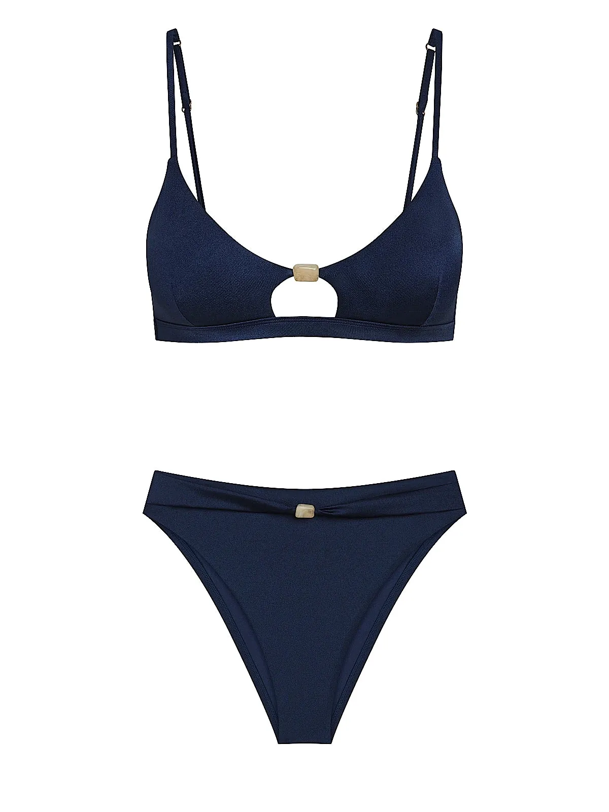 Terra Cut Out Bralette-Terra High Waist Bikini sold by SWORLD Inc