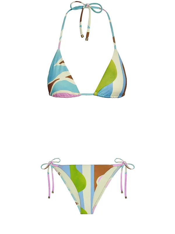 Gia Triangle-Elle Tie Side Bikini sold by SWORLD Inc