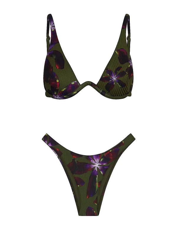 Maisie Underwire-California High Leg Bikini made by Vitamin A