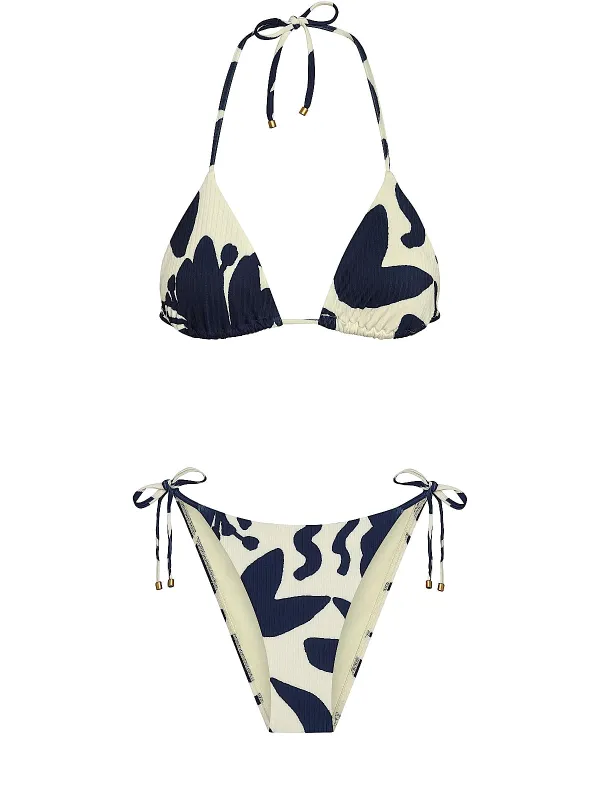 Gia Triangle-Elle Tie Side Bikini sold by SWORLD Inc