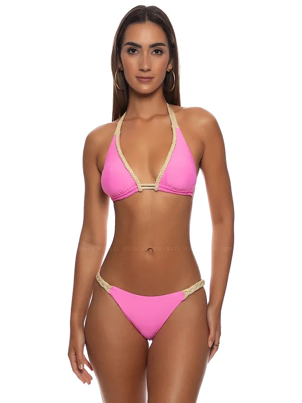 Braided Triangle Halter-Braided Bikini made by Luli Fama