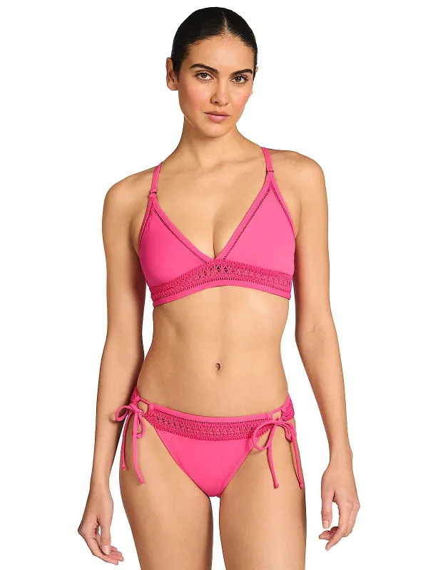 Isabelle Triangle Bra With Lace-Up Back-Isabelle Tie Side Bikini made by Robin Piccone