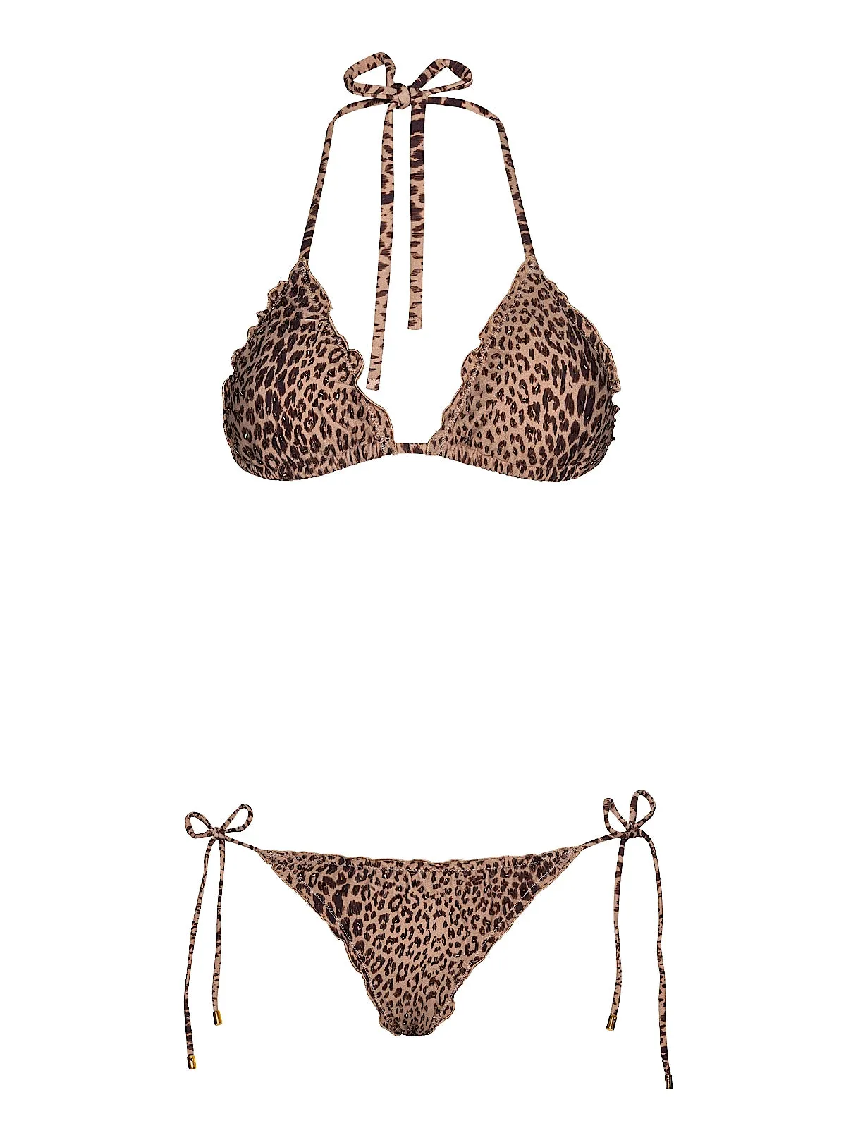 Embroidered Lettuce Edge Triangle-Embroidered Lettuce Edge Tie Side Bikini sold by SWORLD Inc product image thumbnail 4