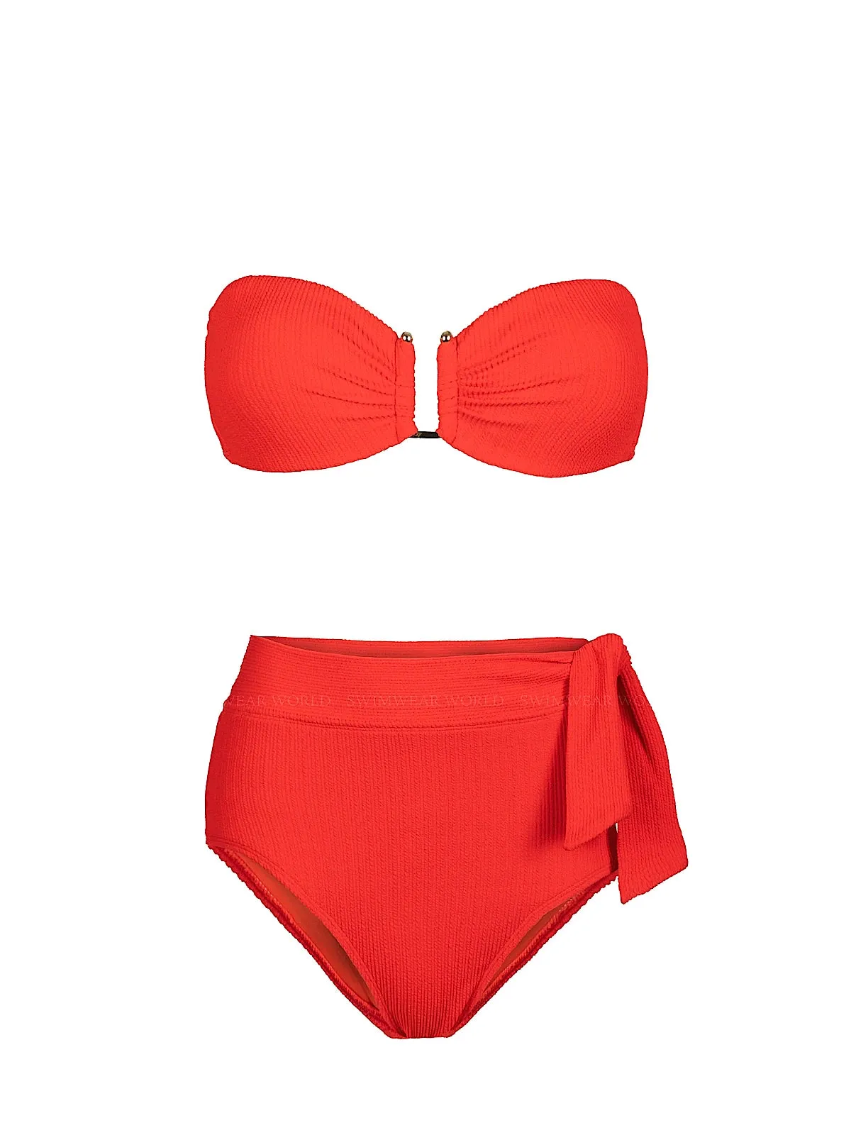 Gina-Side Tie High Waist Bikini sold by SWORLD Inc product image thumbnail 2