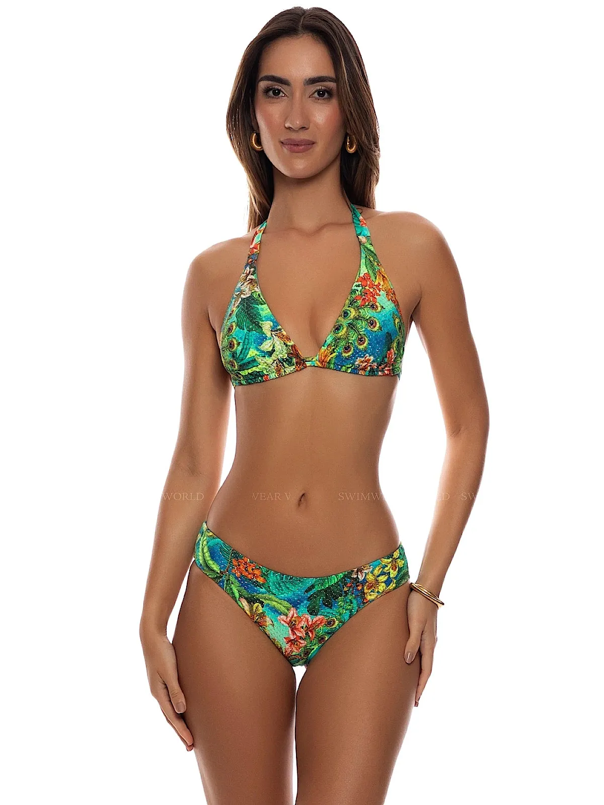 Triangle Halter-Seamless Bikini sold by SWORLD Inc