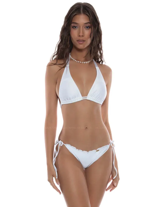 Halter Triangle-Wavey Ruched Bikini sold by SWORLD Inc