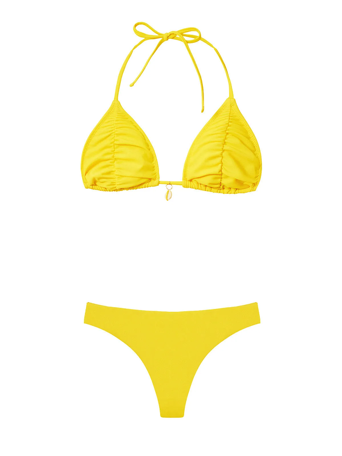 Ruched Tri-Basic Ruched Bikini sold by SWORLD Inc product image thumbnail 4