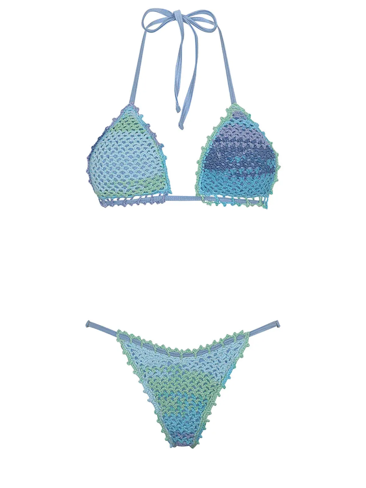 Kendall Blue Crochet Bikini sold by SWORLD Inc product image thumbnail 4