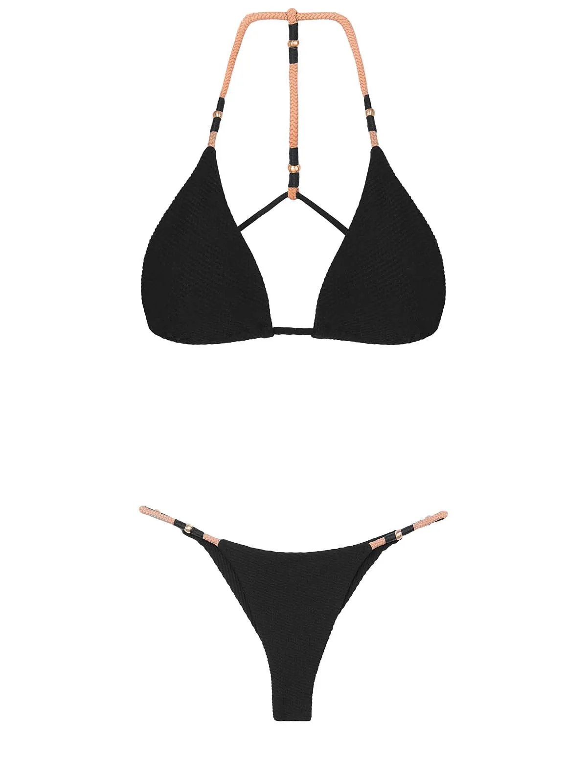 Layla T Back Tri-Layla String Detail Bikini sold by SWORLD Inc
