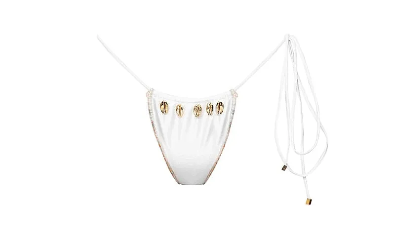 June Halter-Pearl Tie Side Bikini sold by SWORLD Inc product image thumbnail 5