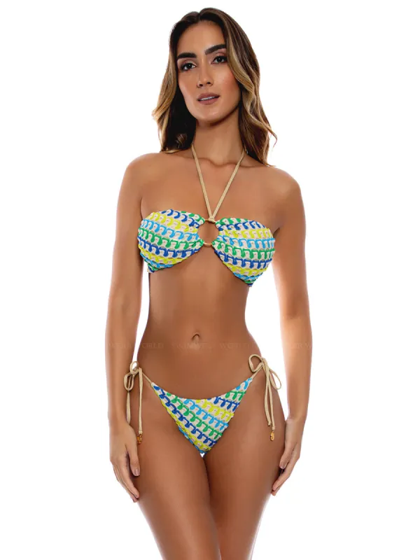 Ring Bandeau-Seamless Tie Side Bikini sold by SWORLD Inc