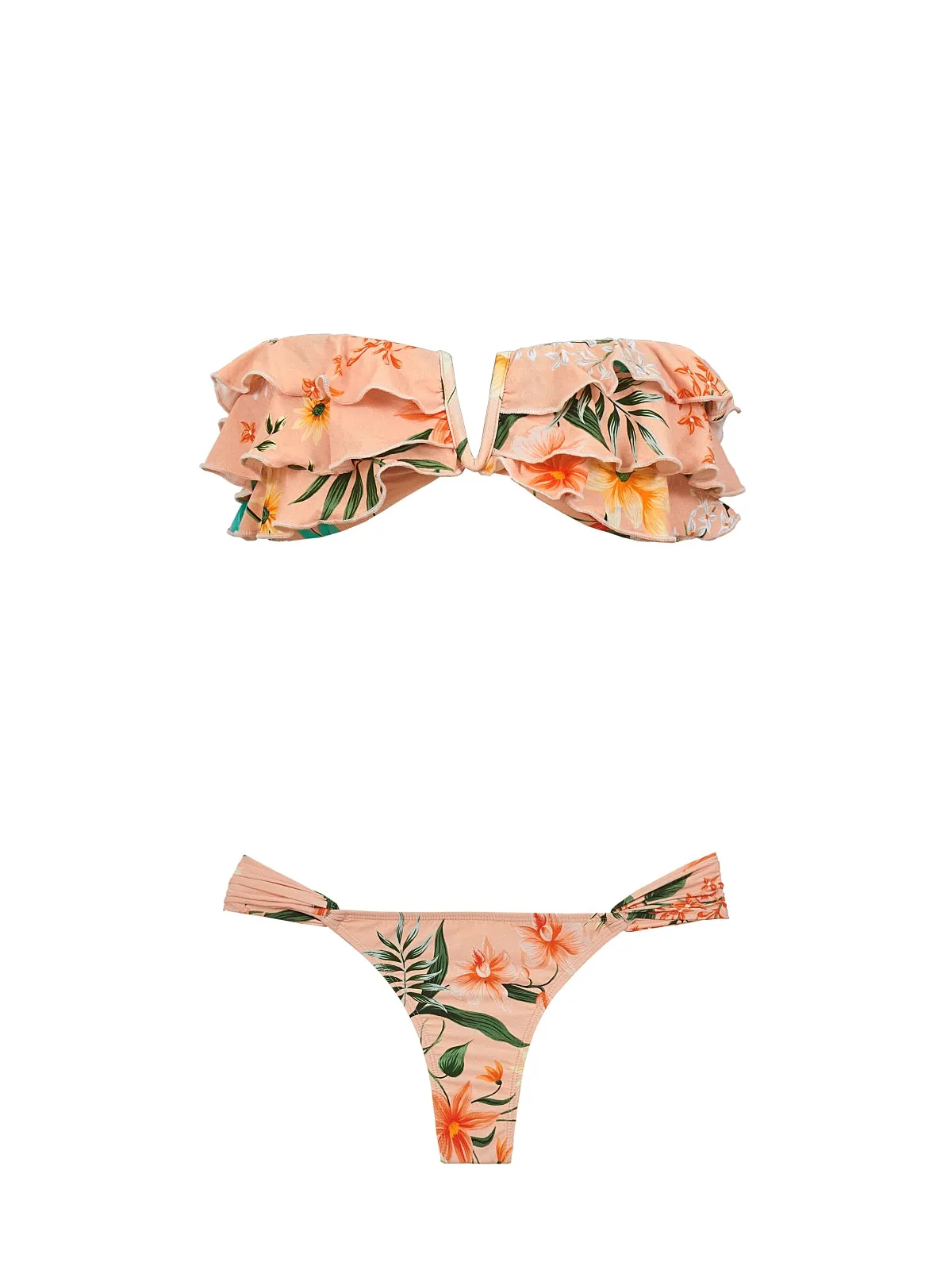 Ruffle Bandeau-Fanned Bikini sold by SWORLD Inc product image thumbnail 4