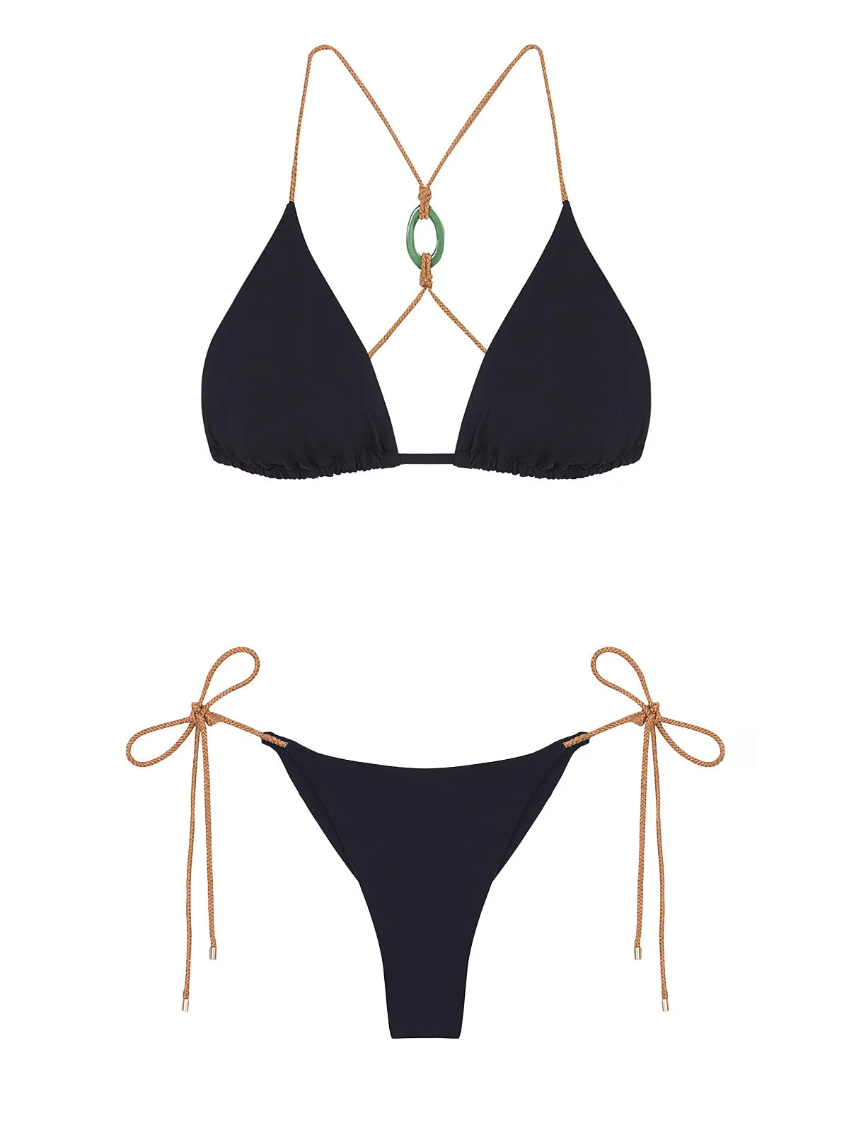 Tuane T Back Tri-Tie Side Bikini sold by SWORLD Inc product image thumbnail 4