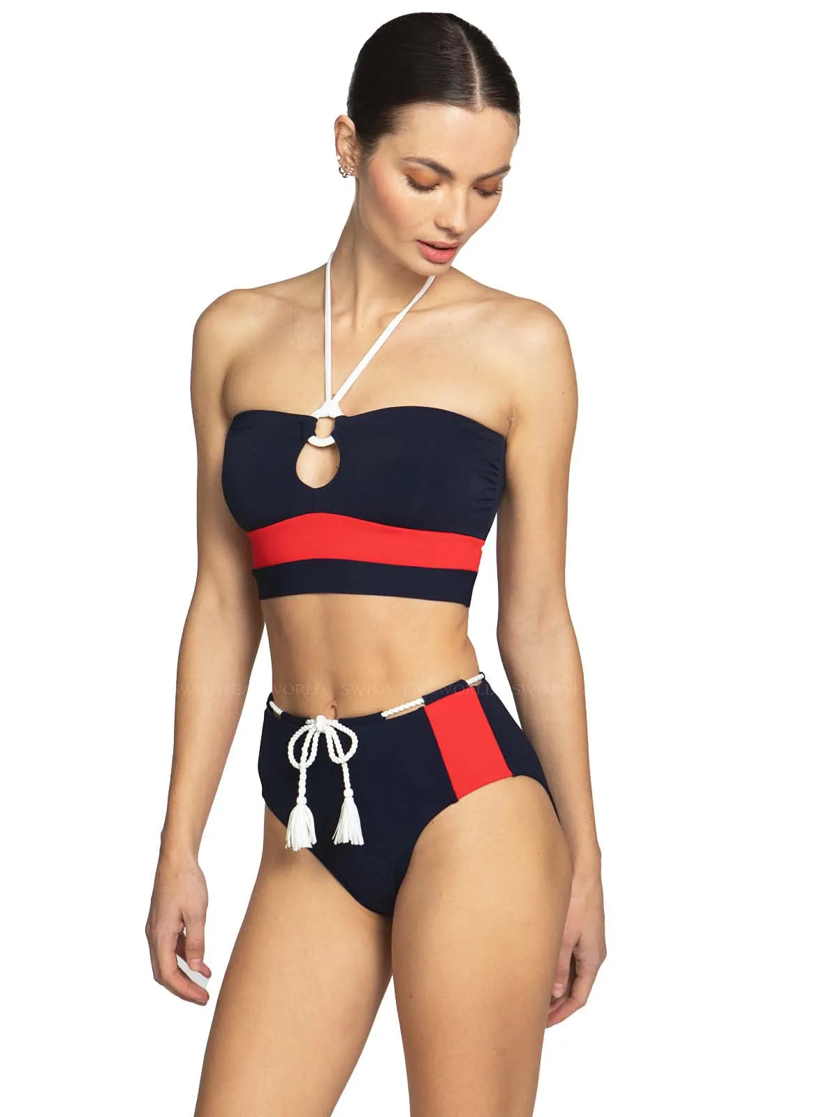 Babe Bandeau-Babe High Waist Bikini sold by SWORLD Inc product image thumbnail 3