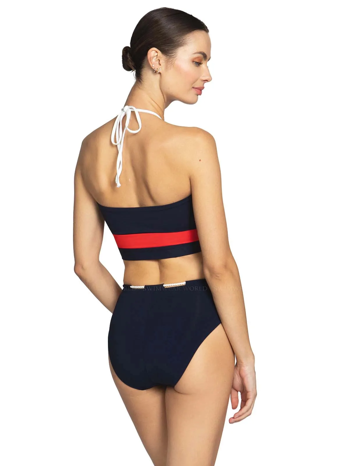 Babe Bandeau-Babe High Waist Bikini sold by SWORLD Inc product image thumbnail 2