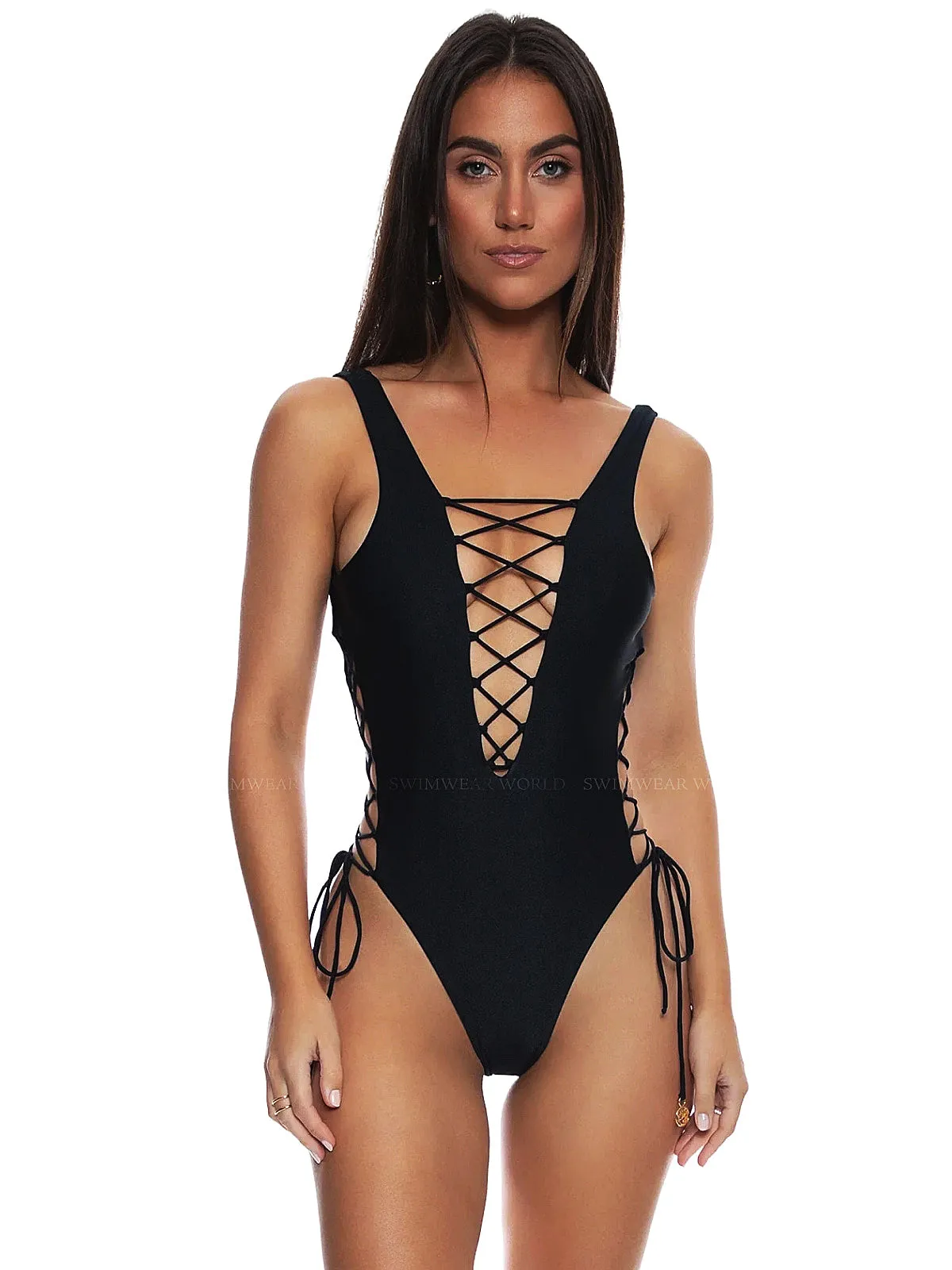 Open Side One Piece Bodysuit sold by SWORLD Inc