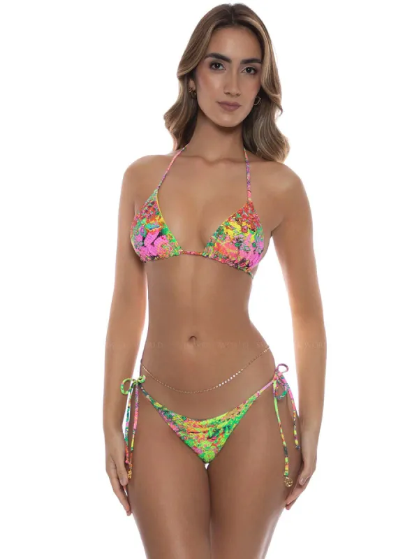 Seamless Reversible Triangle-Seamless Reversible Wavy Tie Side Bikini sold by SWORLD Inc