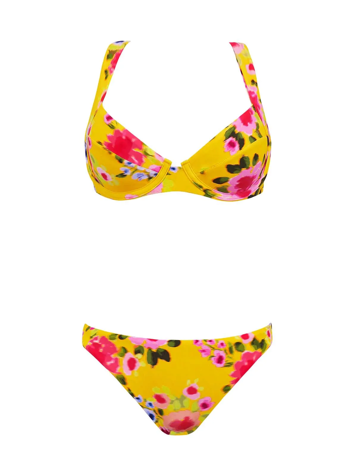 Perla Halter-Basic Ruched Bikini sold by SWORLD Inc product image thumbnail 4