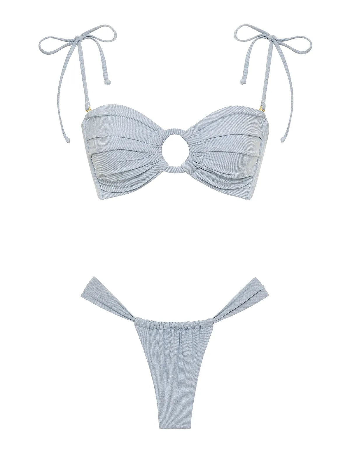 Tori Ties Bandeau-Sandra Bikini sold by SWORLD Inc