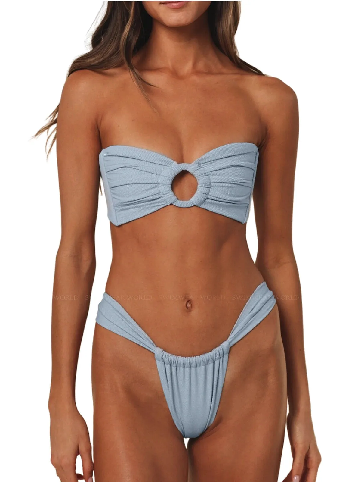 Tori Ties Bandeau-Sandra Bikini sold by SWORLD Inc product image thumbnail 2