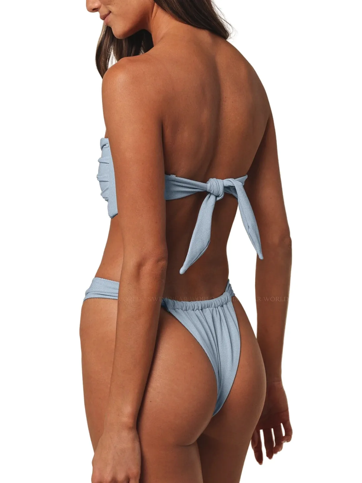 Tori Ties Bandeau-Sandra Bikini sold by SWORLD Inc product image thumbnail 4