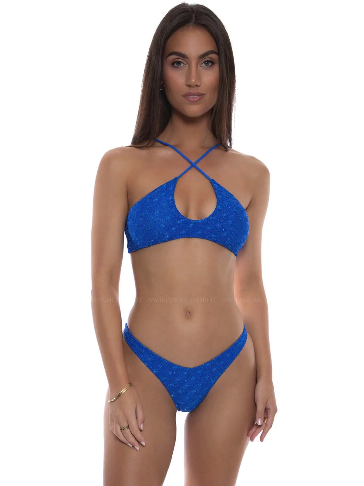 Multiway Keyhole Cross Neck-High Leg Bikini sold by SWORLD Inc product image thumbnail 3