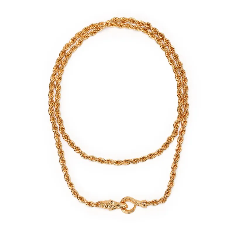 32" Gilded Rope Necklace sold by Thorne Dynasty