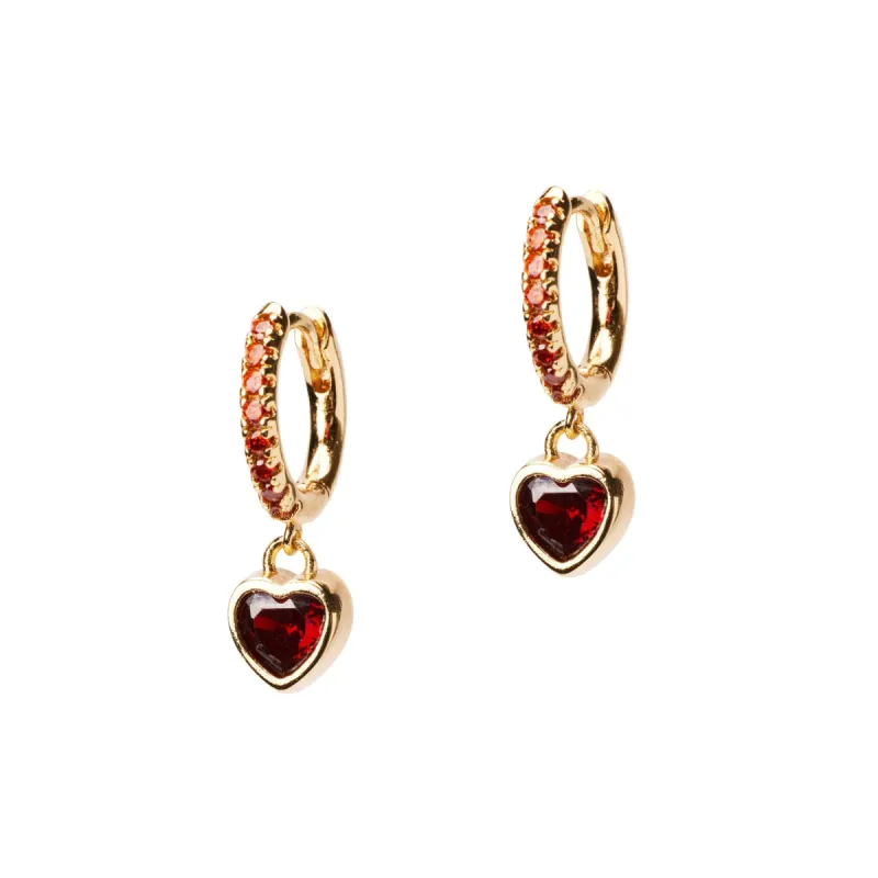 Mini Royal Heart Huggies sold by Thorne Dynasty