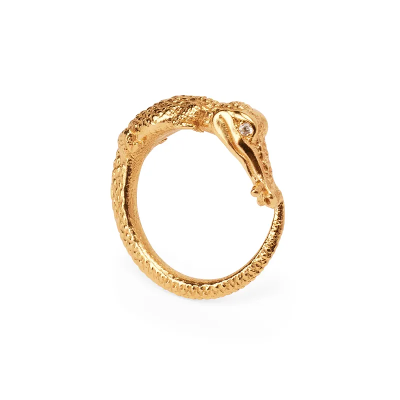 Zapata Eye Croc Ring sold by Thorne Dynasty