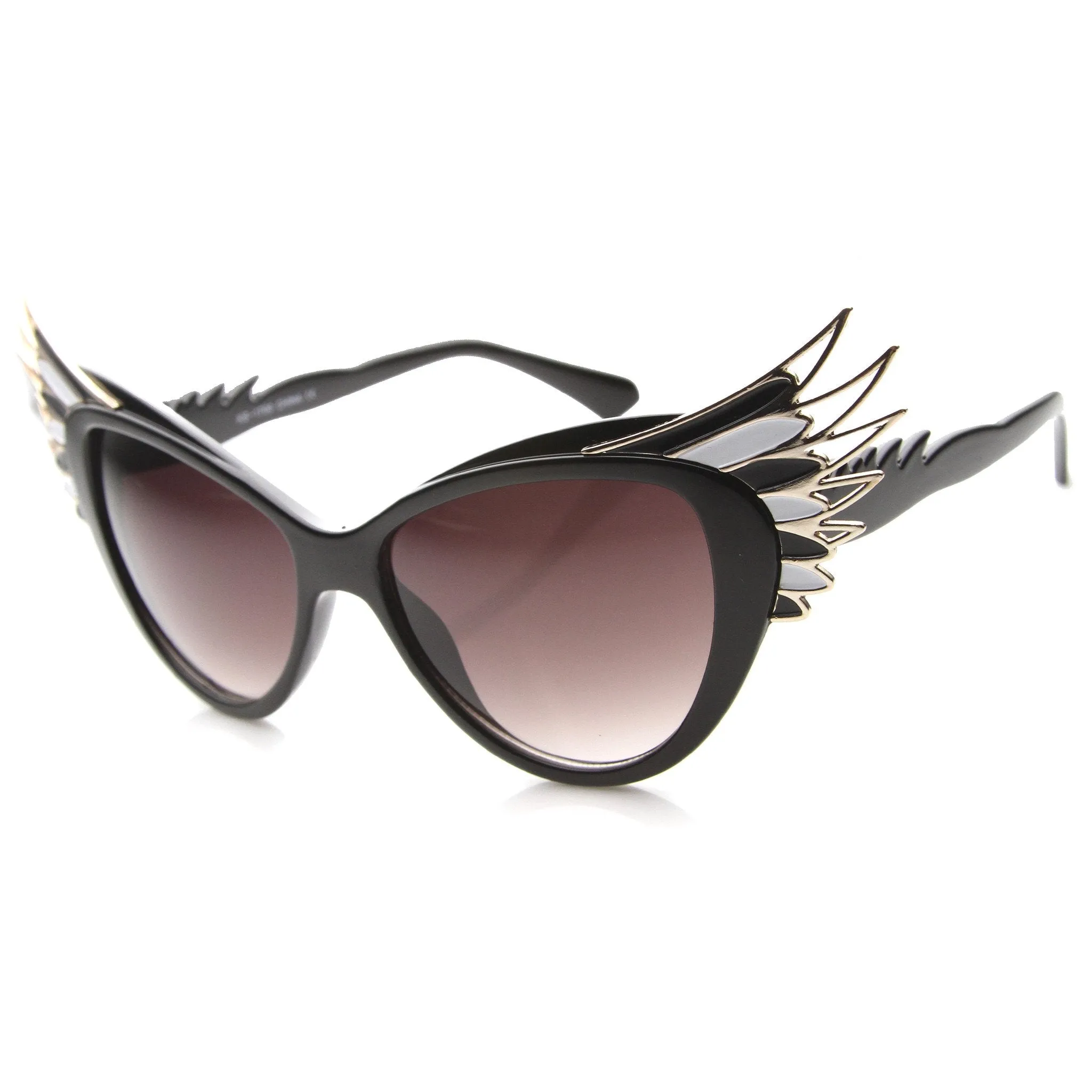 Oversize Women's Cat Eye Wing Tip Sunglasses 9953 sold by ZeroUV product image thumbnail 2