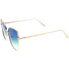 Oversize Gradient Color Flat Lens Cat Eye Sunglasses A853 sold by ZeroUV