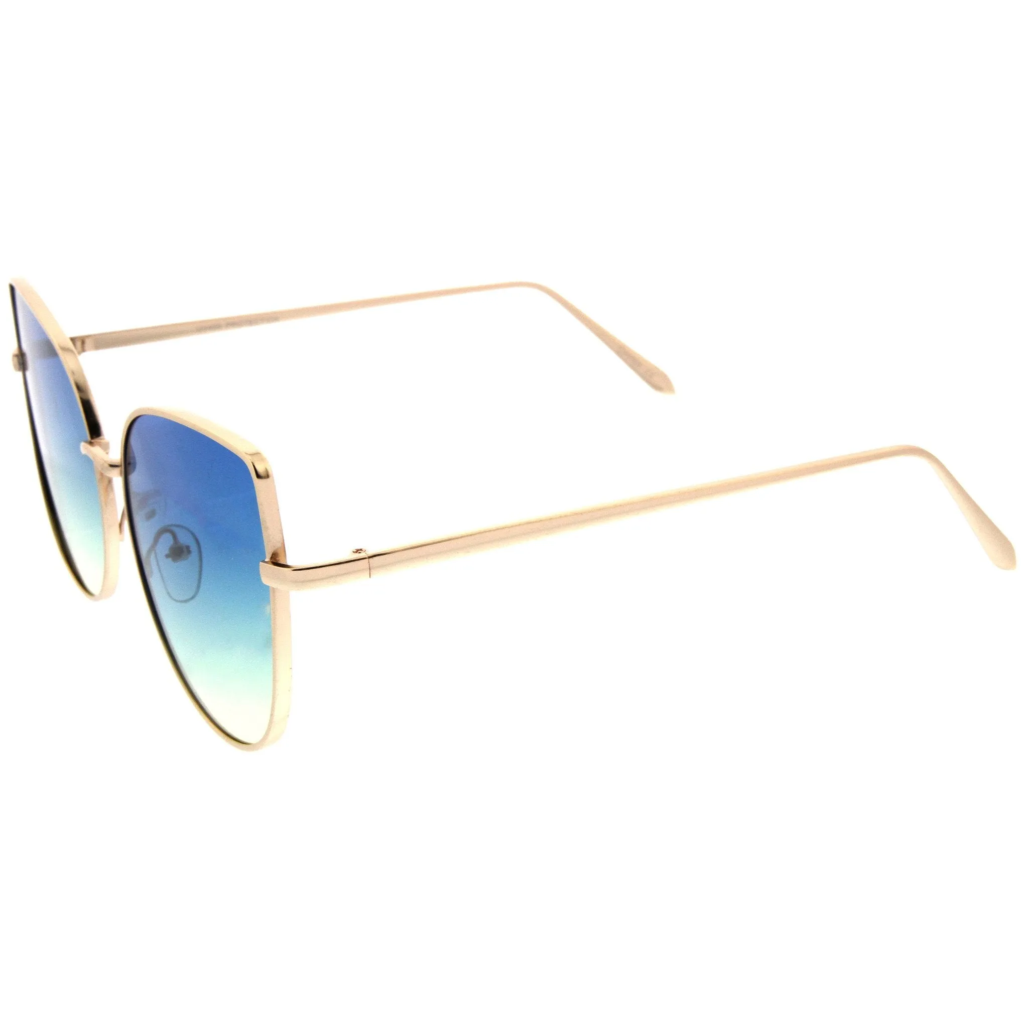 Oversize Gradient Color Flat Lens Cat Eye Sunglasses A853 sold by ZeroUV product image thumbnail 3