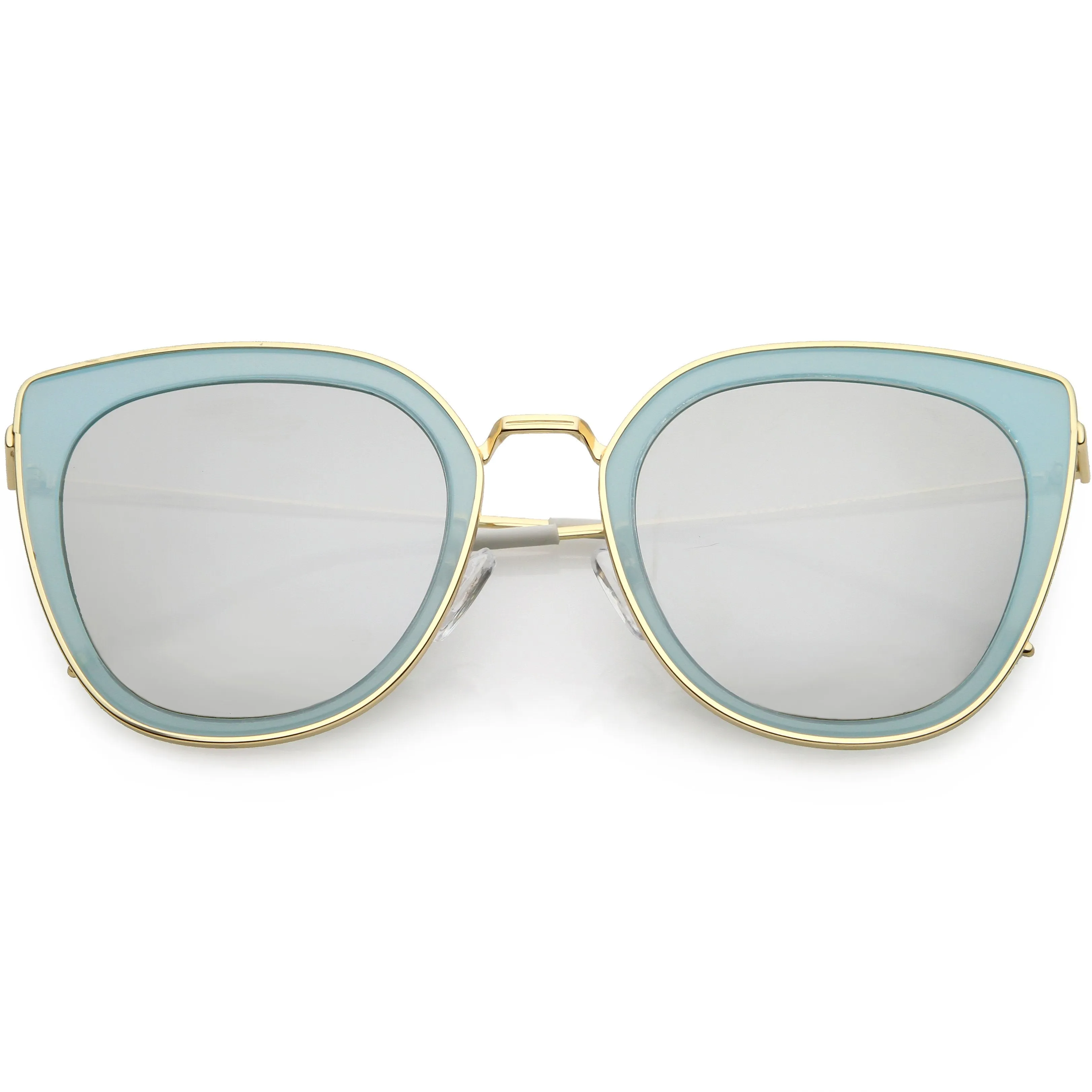 Women's Oversize Polarized Cat Eye Metal Frame Sunglasses C822 sold by ZeroUV