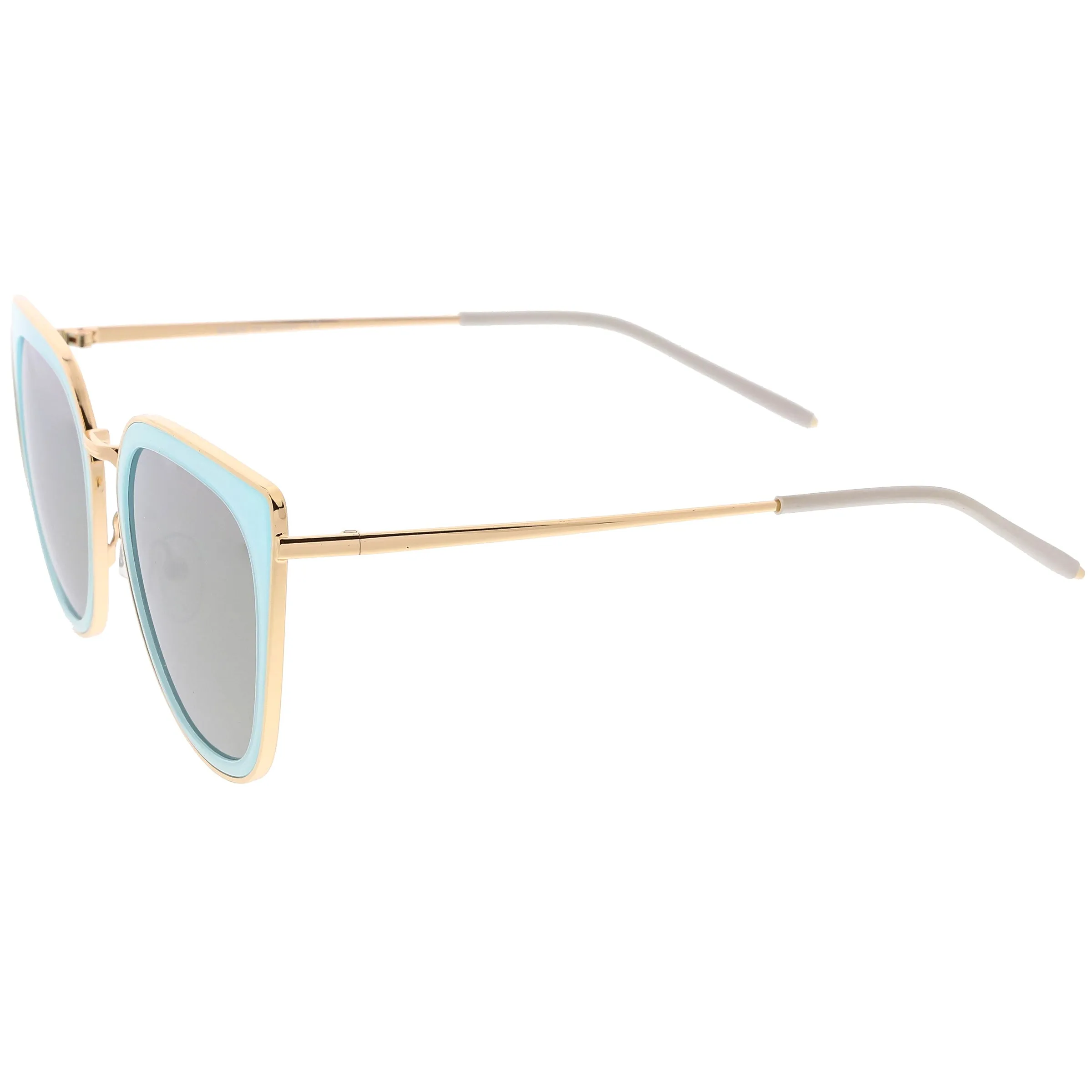 Women's Oversize Polarized Cat Eye Metal Frame Sunglasses C822 sold by ZeroUV product image thumbnail 3