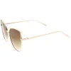 Oversize Indie Flat Gradient Lens Cat Eye Sunglasses A851 sold by ZeroUV