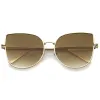 Oversize Indie Flat Gradient Lens Cat Eye Sunglasses A851 sold by ZeroUV