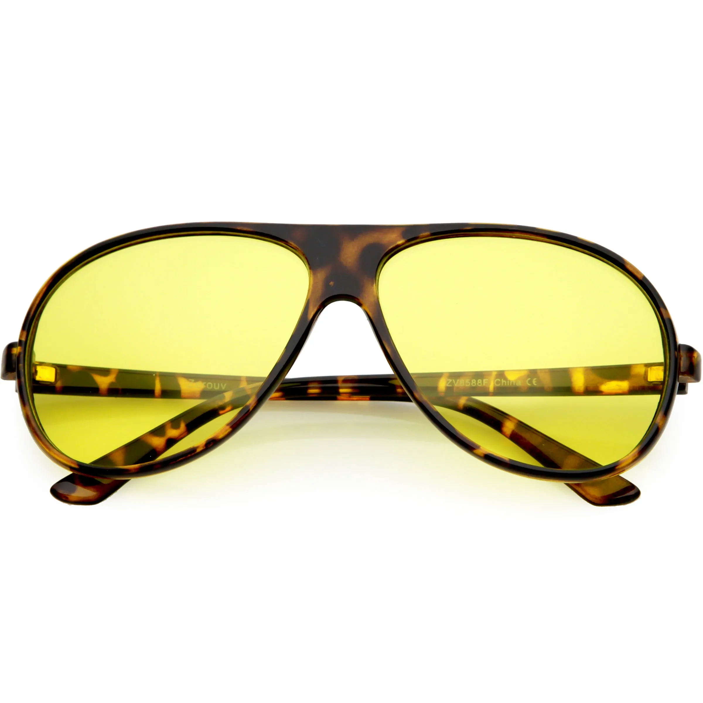 1980's Retro Oversize Blue Light Filtering Lens Aviator Sunglasses C699 sold by ZeroUV