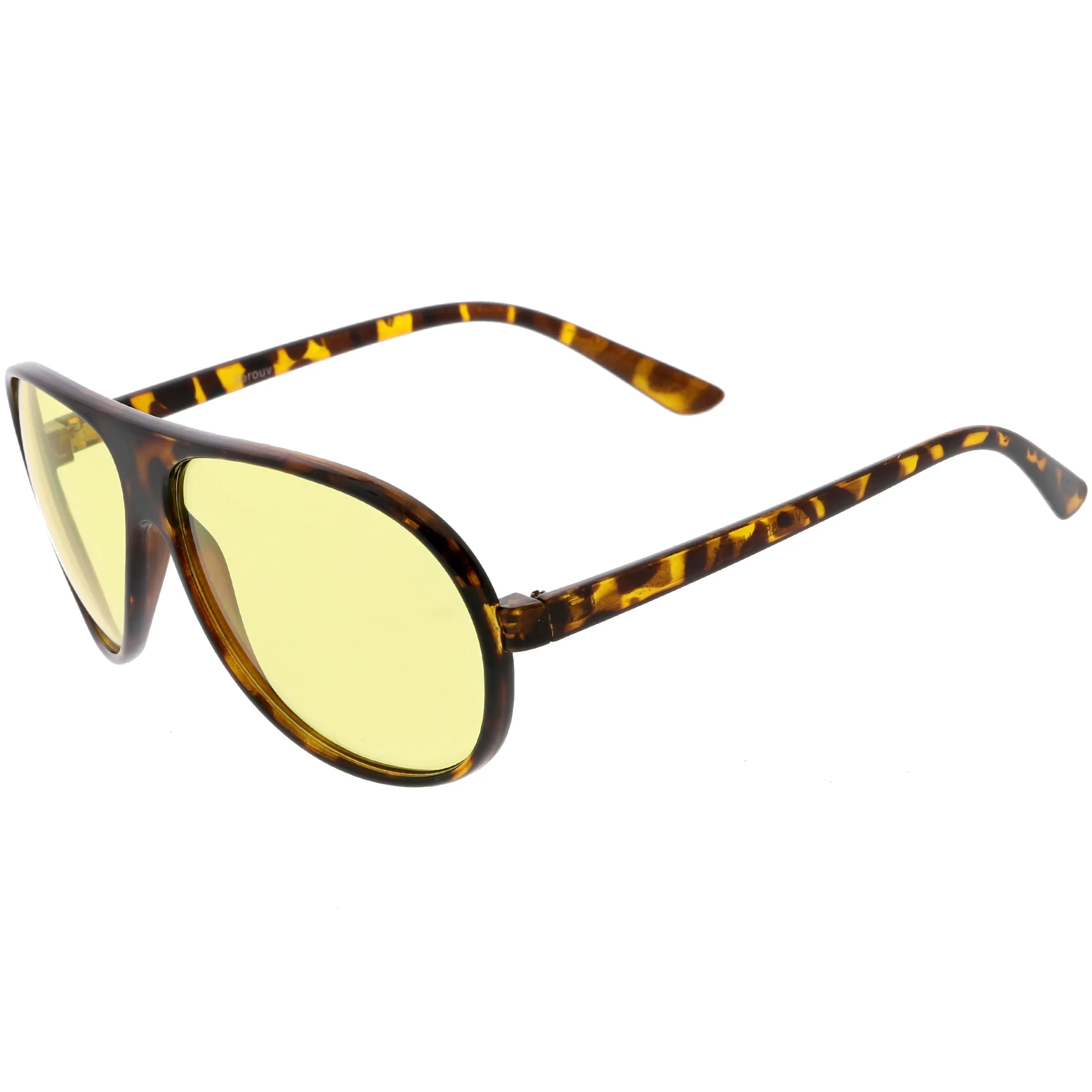 1980's Retro Oversize Blue Light Filtering Lens Aviator Sunglasses C699 sold by ZeroUV product image thumbnail 3