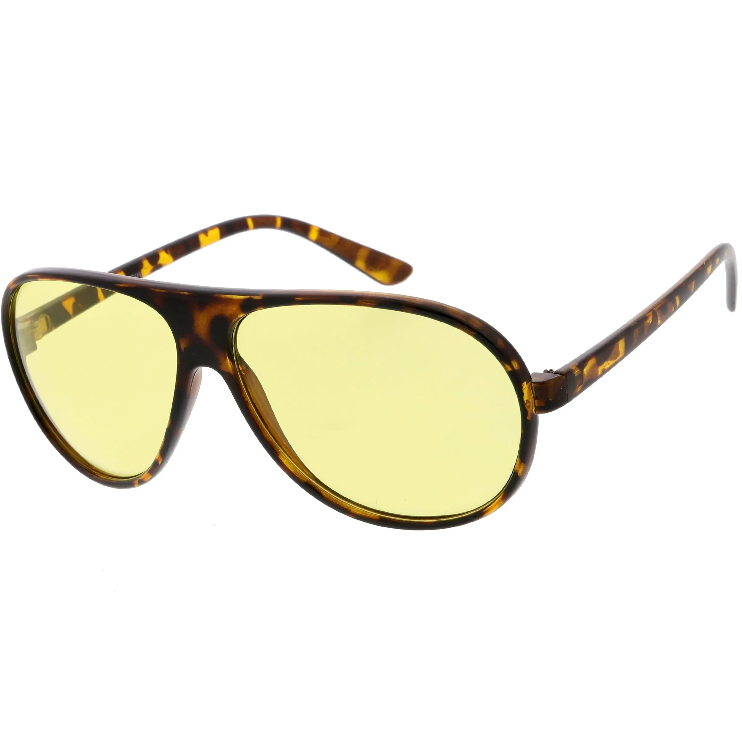 1980's Retro Oversize Blue Light Filtering Lens Aviator Sunglasses C699 sold by ZeroUV product image thumbnail 2