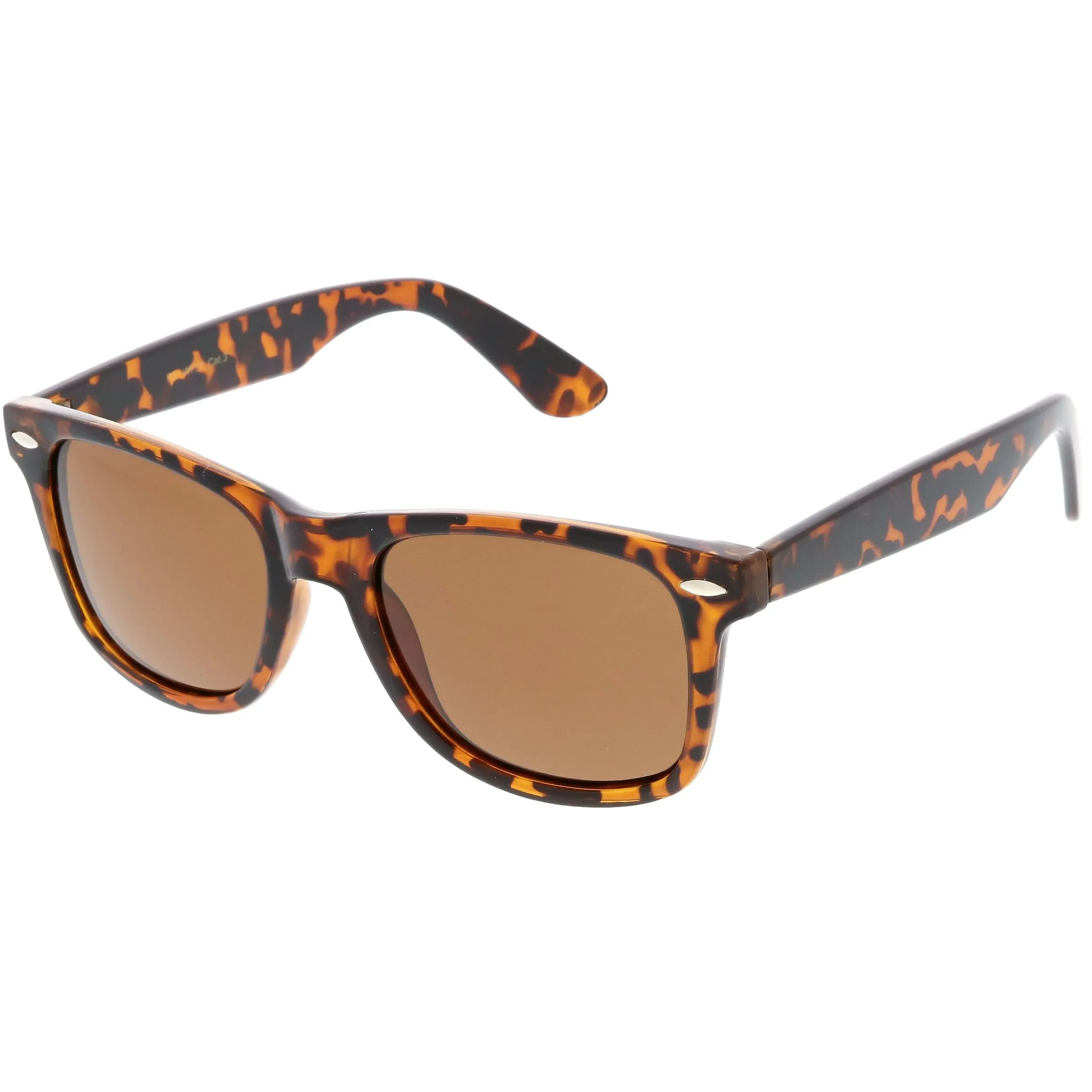 Classic Unisex Polarized Lens Horned Rim Sunglasses A840 sold by ZeroUV product image thumbnail 4