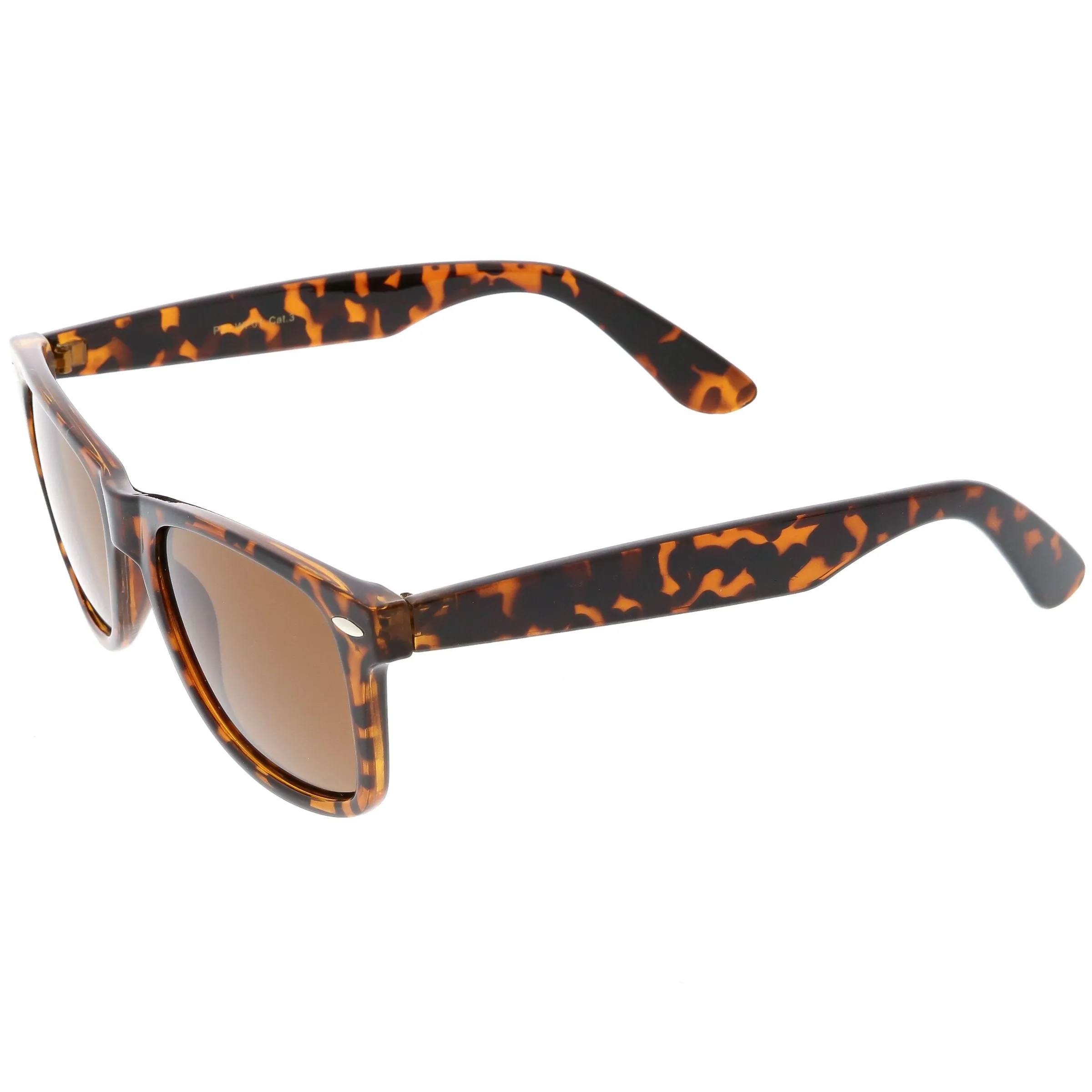 Classic Unisex Polarized Lens Horned Rim Sunglasses A840 sold by ZeroUV product image thumbnail 5