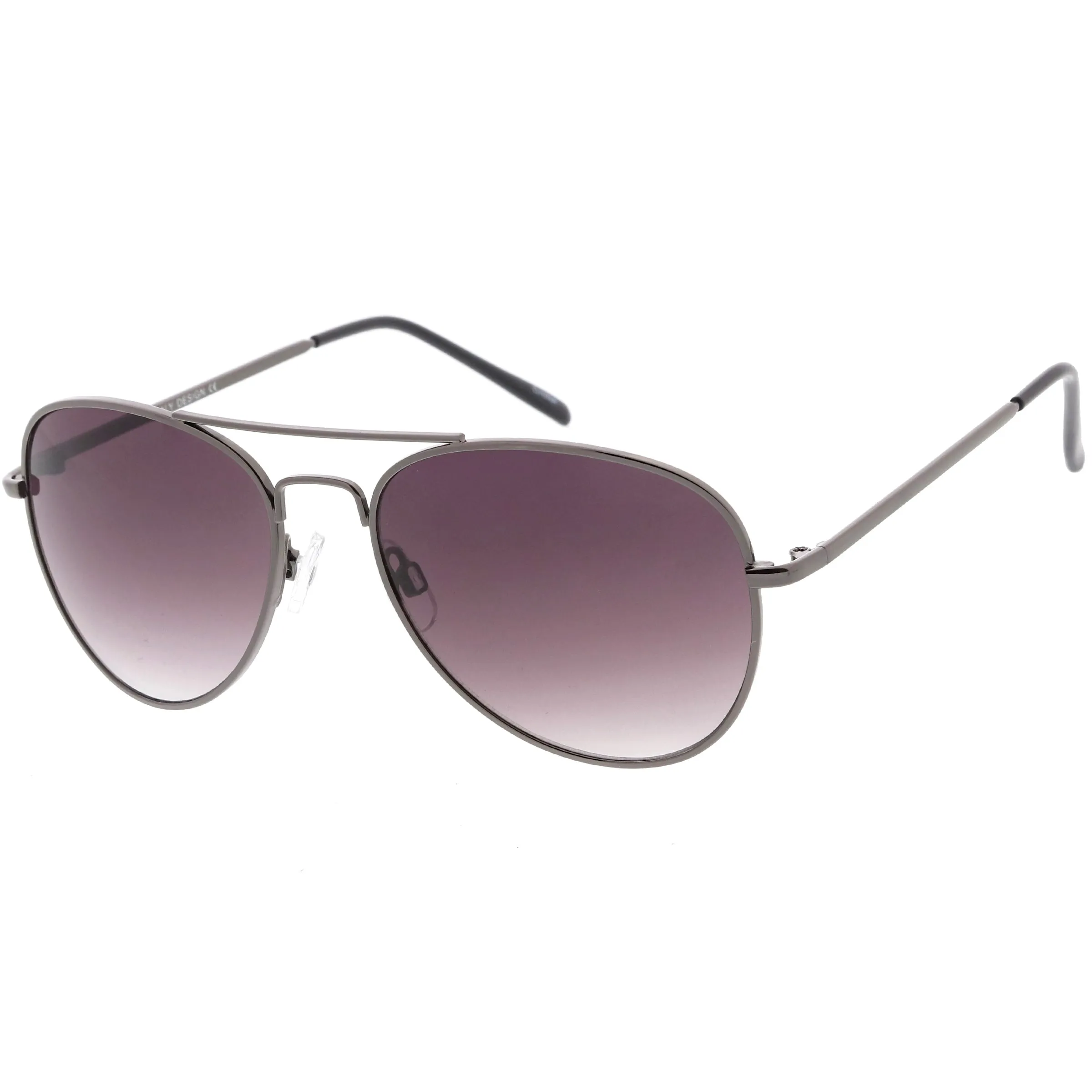 Small Classic Metal Gradient lens Aviator Sunglasses C782 sold by ZeroUV product image thumbnail 2