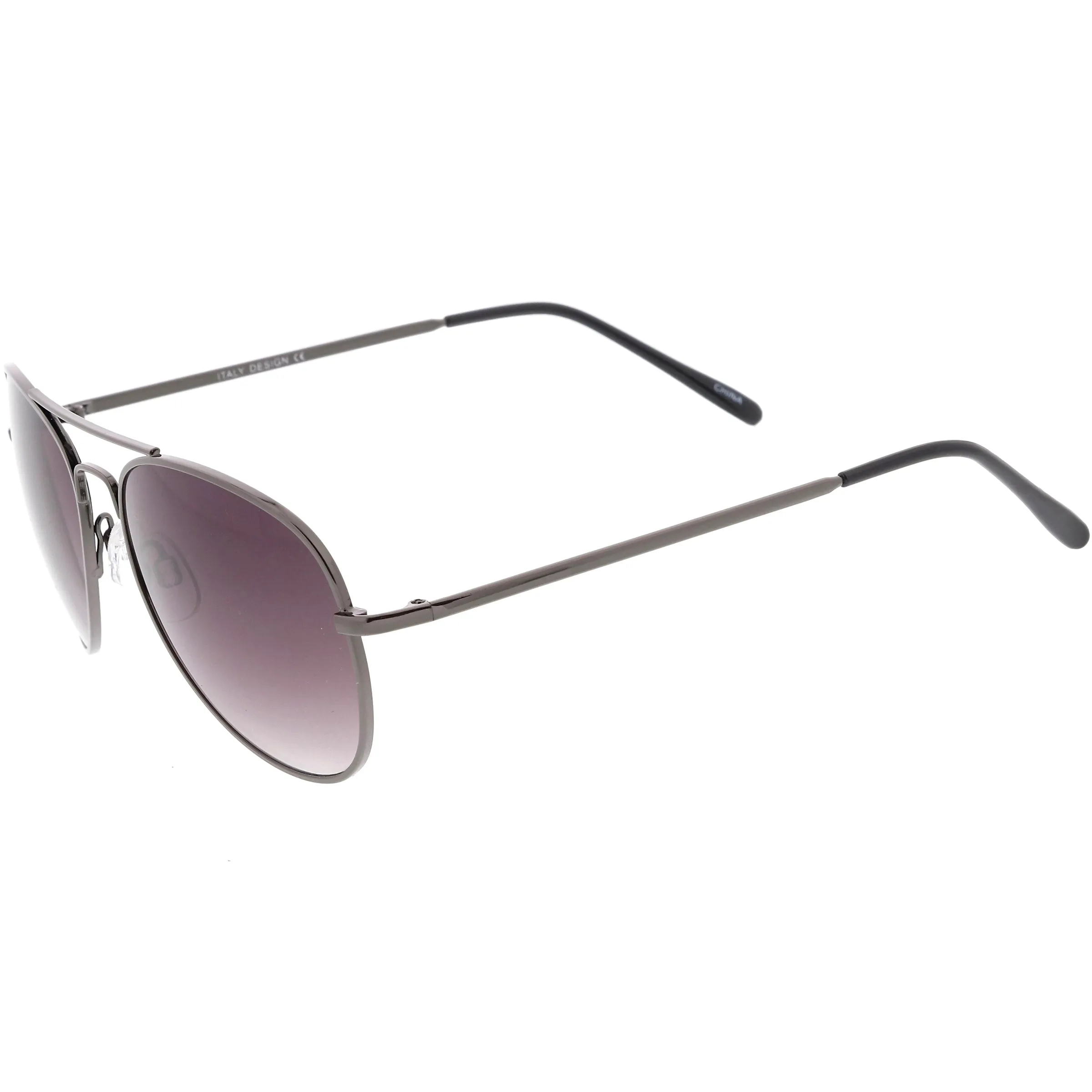 Small Classic Metal Gradient lens Aviator Sunglasses C782 sold by ZeroUV product image thumbnail 3