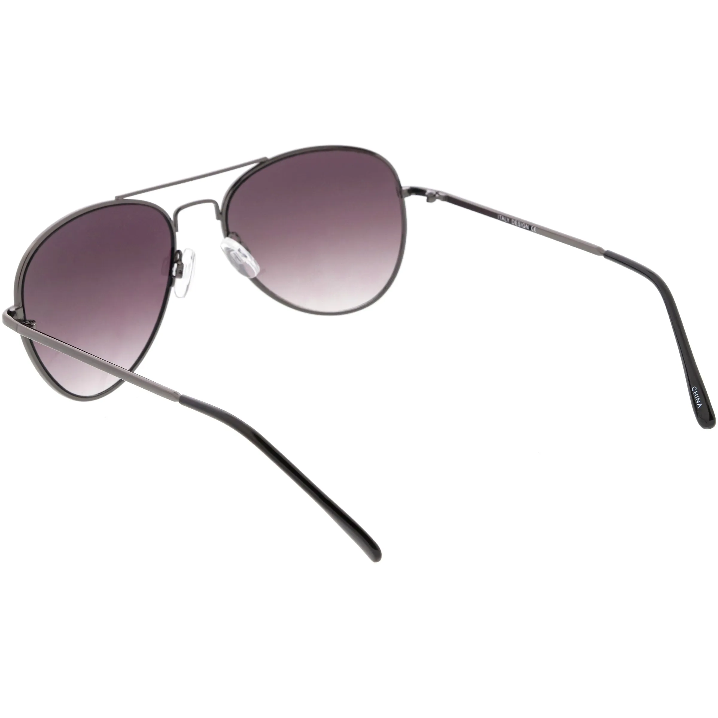 Small Classic Metal Gradient lens Aviator Sunglasses C782 sold by ZeroUV product image thumbnail 4
