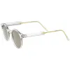 Crystal Clear Round P3 Mirror Lens Sunglasses A464 sold by ZeroUV