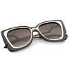 Women's Oversize Notched Angled Temple Cat Eye Sunglasses A833 sold by ZeroUV