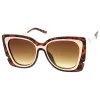 Women's Oversize Notched Angled Temple Cat Eye Sunglasses A833 sold by ZeroUV